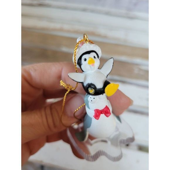 1991 national rennoc seal penguin ornament Xmas as is - Picture 5 of 7